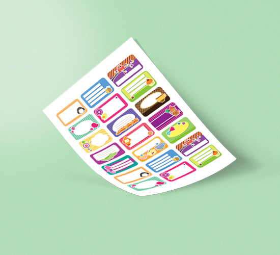 Sticker Label Nama